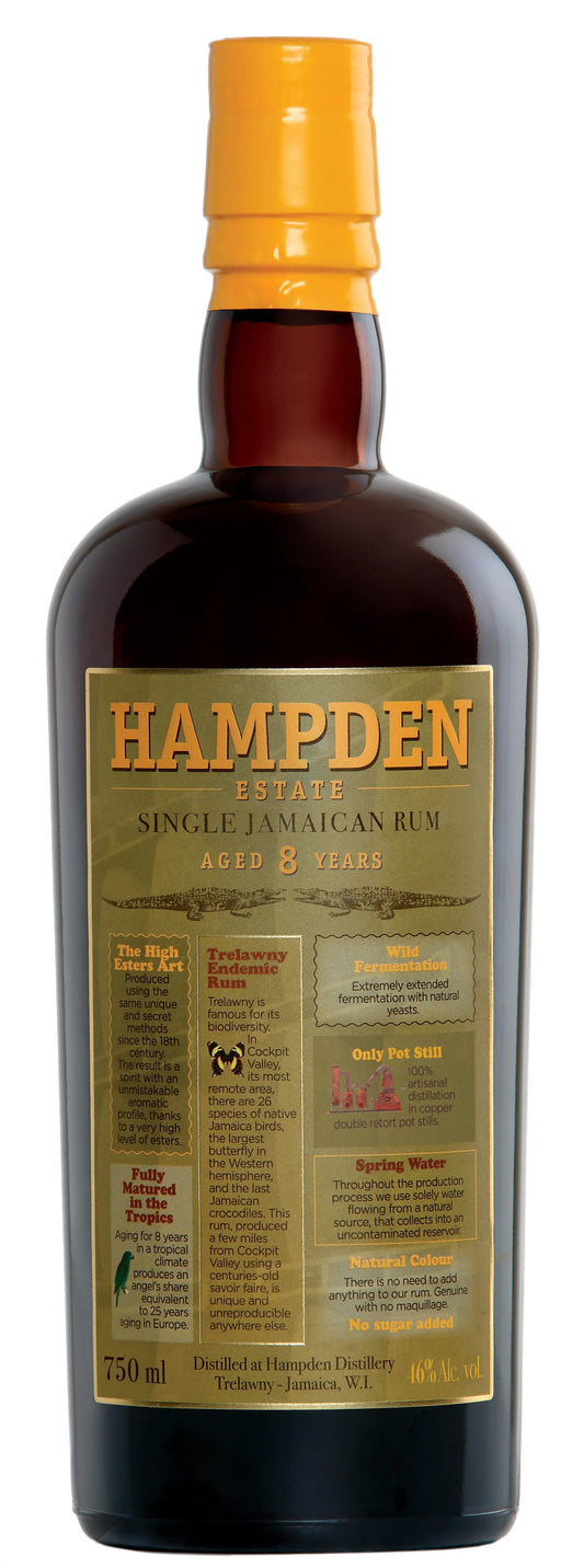 Hampden Estate 8yr Rum 92pf - 750ml